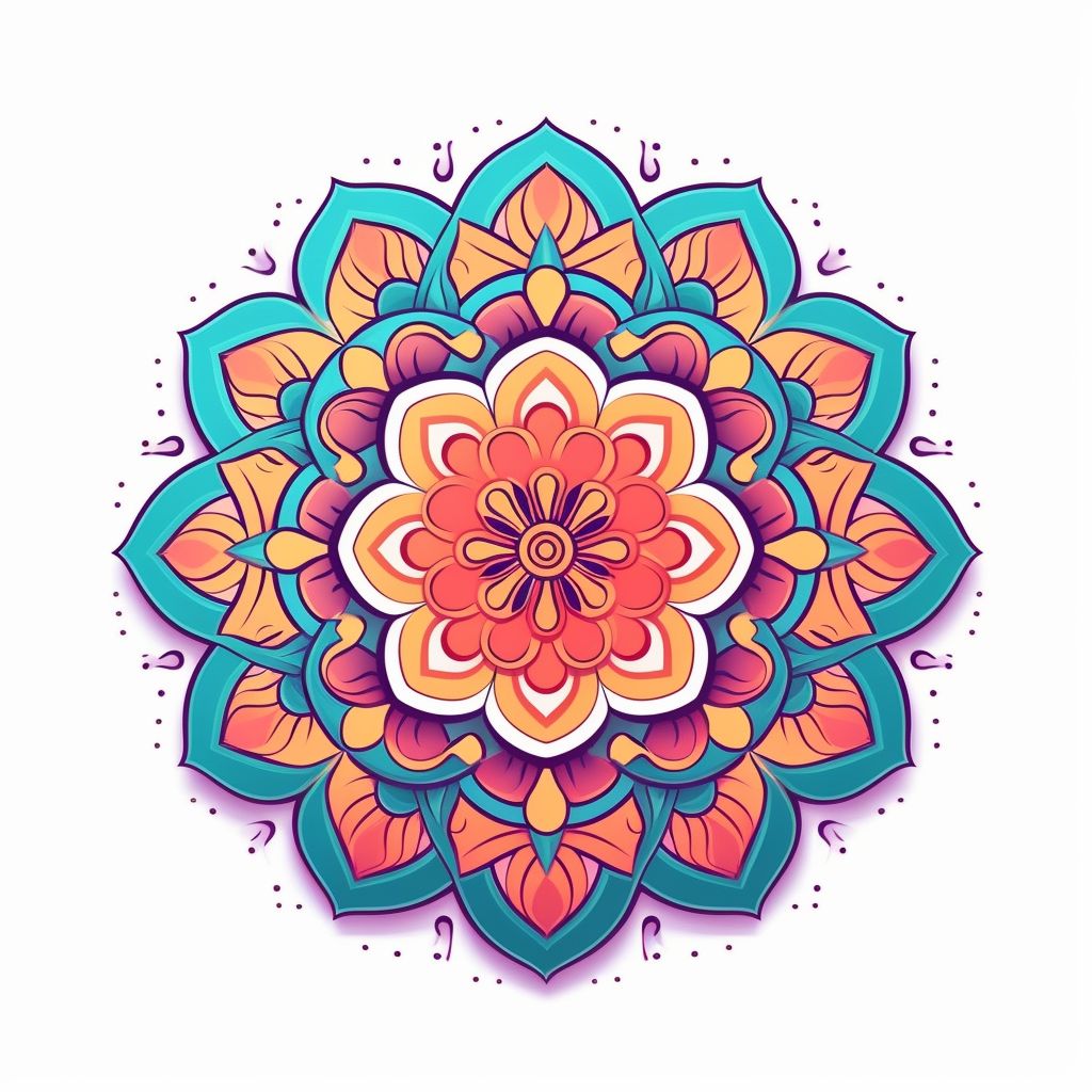 Draw and color Mandalas